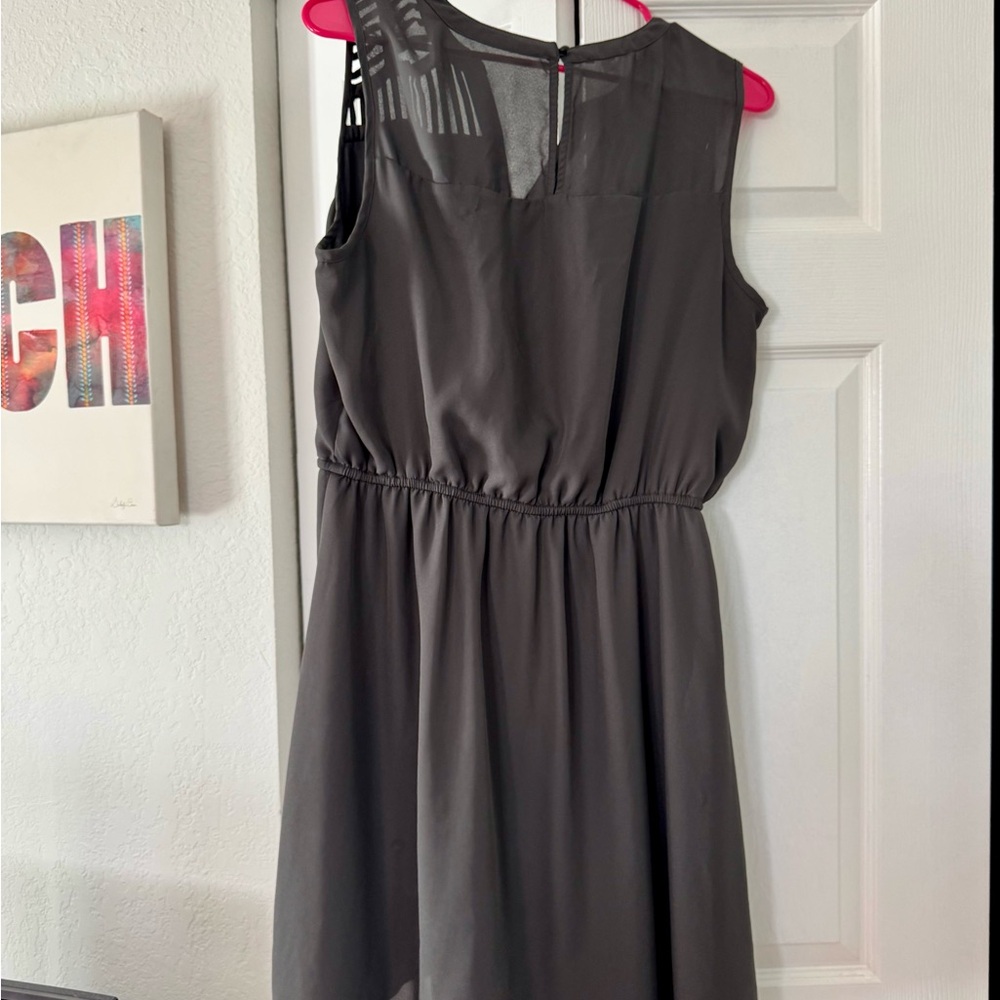 Maurices Charcoal Sleeveless Midi Dress